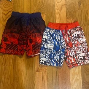 Boys marvel swimming trunks